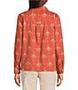Pendleton Winona Adobe Lattice Print Point Collar Long Sleeve Shirt - Image 2