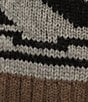 Color:Walnut Mix - Image 4 - Wool Geometric Print Shawl Collar Sleeveless Shetland Front Zip Vest