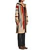 Pendleton Wool Jacquard Pattern Hooded Long Sleeve Cardigan, Color:Wyeth Trail Tan - Image 4