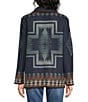 Pendleton Woven Jacquard Harding Print Point Long Sleeve Reversible Jacket - Image 3
