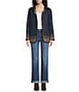 Pendleton Woven Jacquard Harding Print Point Long Sleeve Reversible Coat - Image 4