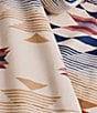 Pendleton Wyeth Trail Fall Southwestern Geometric Pattern Reversible Throw, Color:Fog - Image 3