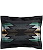 Pendleton Wyeth Trail Southwestern Pattern Oxford Unnapped Wool & Cotton Reversible Sham - Image 2