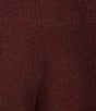Perch by Blu Pepper Plus Size Crew Neck Short Sleeve Rib Hem Sweater - Image 4
