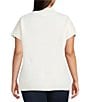 Perch by Blu Pepper Plus Size Knit Short Sleeve Top - Image 2
