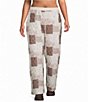 Perch by Blu Pepper Plus Size Multi-Floral Patchwork Quilted High Rise Coordinating Lounge Pants - Image 1