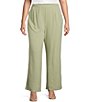 Blu Pepper Perch by Blu Pepper Plus Wide Leg Linen Pants,Specials : American Fashion Style Bags On Sale