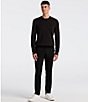 Perry Ellis Big & Tall Geo Print Sweater, Color:Black - Image 3