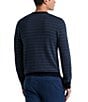 Perry Ellis Big & Tall Geo Print Sweater, Color:Vintage Indigo - Image 2