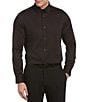 Color:Black - Image 1 - Big & Tall Non-Iron Solid Twill Long-Sleeve Woven Shirt