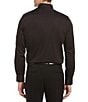 Color:Black - Image 2 - Big & Tall Non-Iron Solid Twill Long-Sleeve Woven Shirt