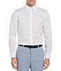 Color:Bright White - Image 1 - Big & Tall Non-Iron Solid Twill Long-Sleeve Woven Shirt