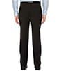 Color:Black - Image 2 - Big & Tall Slim-Fit Non-Iron Solid Stretch Flat Front Suit Separates Dress Pants
