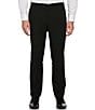Perry Ellis Big & Tall Slim Fit Performance Stretch Dobby Louis Suit Separates Dress Pants, Color:Black - Image 1