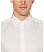 Color:Bright White - Image 3 - Big & Tall Solid Dobby Water-Repellent Long-Sleeve Woven Shirt