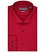 Color:Red - Image 1 - Classic Fit Spread Collar Premium Luxe Sateen Dress Shirt