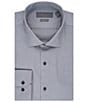 Color:Light Grey - Image 1 - Classic Fit Spread Collar Premium Luxe Sateen Dress Shirt