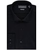 Color:Black - Image 1 - Classic Fit Spread Collar Premium Luxe Sateen Dress Shirt