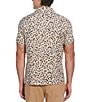 Color:White Pepper - Image 2 - Confetti Print Short Sleeve Woven Camp Shirt