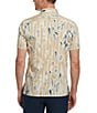 Color:White Pepper - Image 2 - Floral Print Short Sleeve Woven Shirt