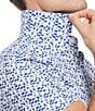 Color:Blue Quartz - Image 3 - Geo Block Print Short Sleeve Woven Shirt