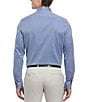 Color:Blue Quartz - Image 2 - Geo Print Long Sleeve Woven Shirt