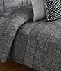 Perry Ellis Halifax Charcoal Comforter Mini Set - Image 3