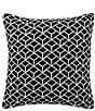 Perry Ellis Halifax Reversible Square Decorative Pillow - Image 1