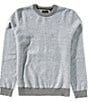 Perry Ellis Herringbone Crew Neck Sweater, Color:Quiet Gray - Image 1