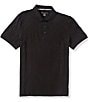 Perry Ellis Jacquard Geo Textured Short Sleeve Polo Shirt - Image 1