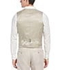 Color:Natural Linen - Image 2 - Linen Herringbone Suit Separates Vest