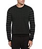 Color:Black - Image 1 - Mixed Pattern Sweater