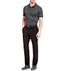 Color:Black - Image 3 - Non-Iron Very Slim-Fit Solid Performance Flat Front Stretch Pants