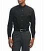 Color:Black - Image 2 - Premium Slim-Fit Spread-Collar Solid Twill Dress Shirt