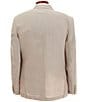 Color:Natural Linen - Image 2 - Notch Lapel Linen Herringbone Classic Fit Suit Separates Jacket