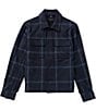 Perry Ellis Ombre Plaid Knit Shirt Jacket - Image 1