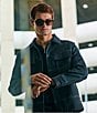 Perry Ellis Ombre Plaid Knit Shirt Jacket - Image 3