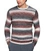Color:Port - Image 1 - Ombre Stripe Wool Blend Sweater