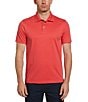 Color:Watermelon - Image 1 - Performance Stretch Solid Interlock Short Sleeve Polo Shirt