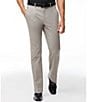 Color:Grey - Image 1 - Premium Stretch Modern Fit Flat Front Dress Pants