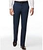 Color:Dark Navy - Image 1 - Premium Stretch Modern Fit Flat Front Dress Pants
