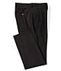 Perry Ellis Premium Tailored Flat Front Dress Pants, Color:Black - Image 1