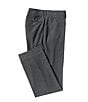 Color:Charcoal - Image 1 - Premium Tailored Flat Front Dress Pants