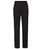 Color:Black - Image 2 - Premium Tailored Flat Front Dress Pants
