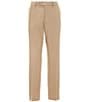 Color:Khaki - Image 2 - Premium Tailored Flat Front Glen Plaid Pattern Dress Pants