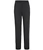 Color:Black - Image 2 - Premium Tailored Flat Front Mini Double-Bar Pattern Dress Pants