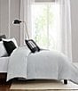 Perry Ellis Shally Subtle Stitched Mini Comforter Set, Color:Gray - Image 2