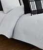 Perry Ellis Shally Subtle Stitched Mini Comforter Set, Color:Gray - Image 3