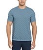 Color:Citadel - Image 1 - Short Sleeve Textured Square Pattern Sweater