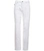 Perry Ellis Slim Fit Flat Front 5-Pocket Stretch Pants, Color:Bright White - Image 2